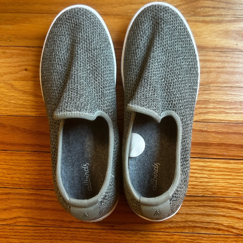 Allbirds Men’s Size 9 / EU 41-42 Tree Lounger Slip-On Gray Mist White Soles